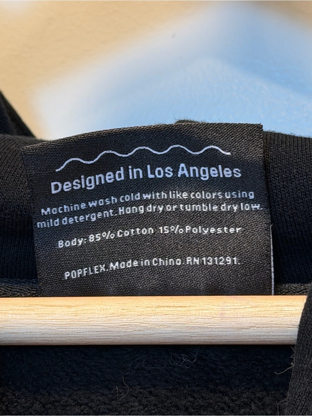 POPFLEX Pullover Cloud Hoodie - S/M Black - Picture 6 of 7
